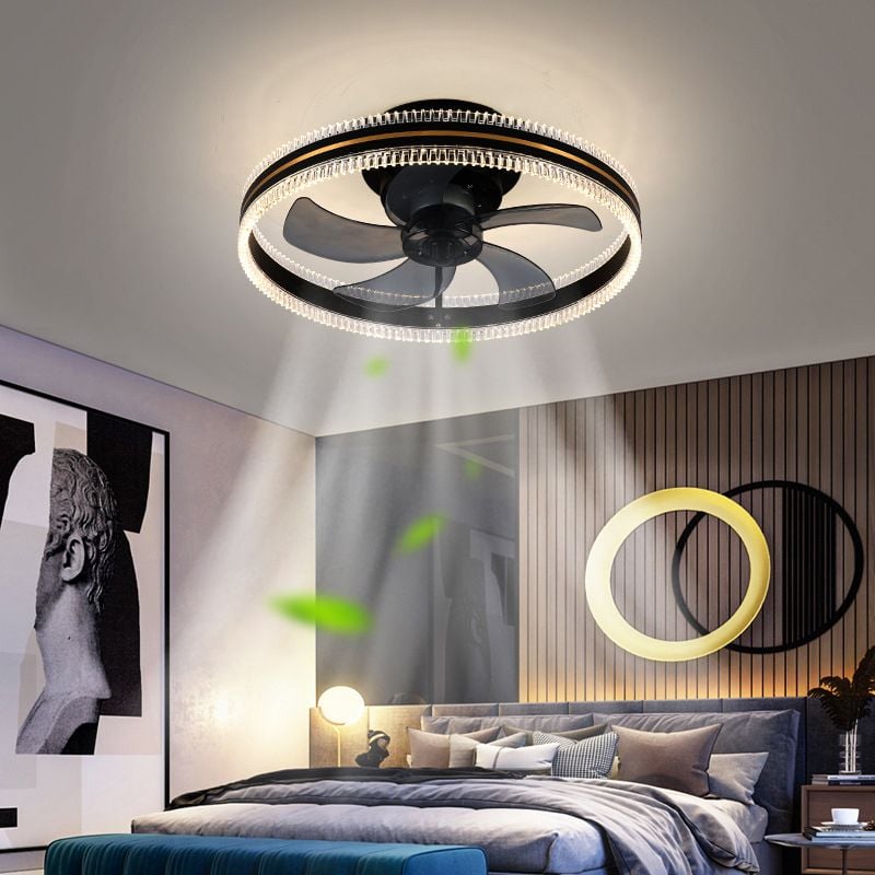 Kirsten Deckenventilator mit Beleuchtung Doppel-Licht, 4 Farben, ∅50CM - Lumpaz