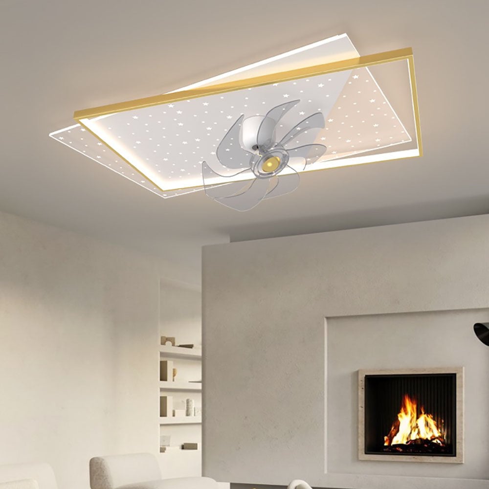 Kelley Deckenventilator mit Beleuchtung, 4 Stile, ∅50/90CM - Lumpaz