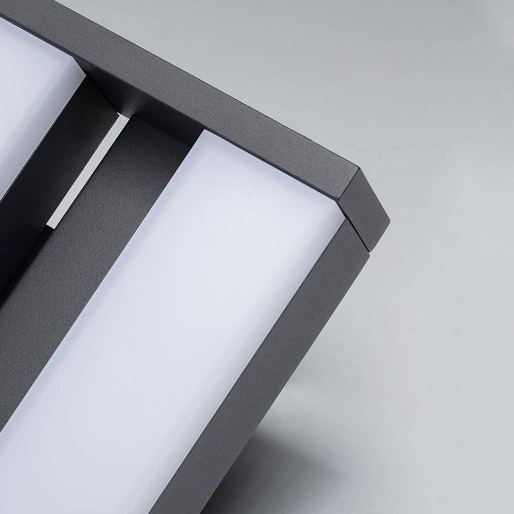 Orr Schwenkbar Außenwandleuchte Schwarz, 2-flammig, 23CM Lang - Lumpaz