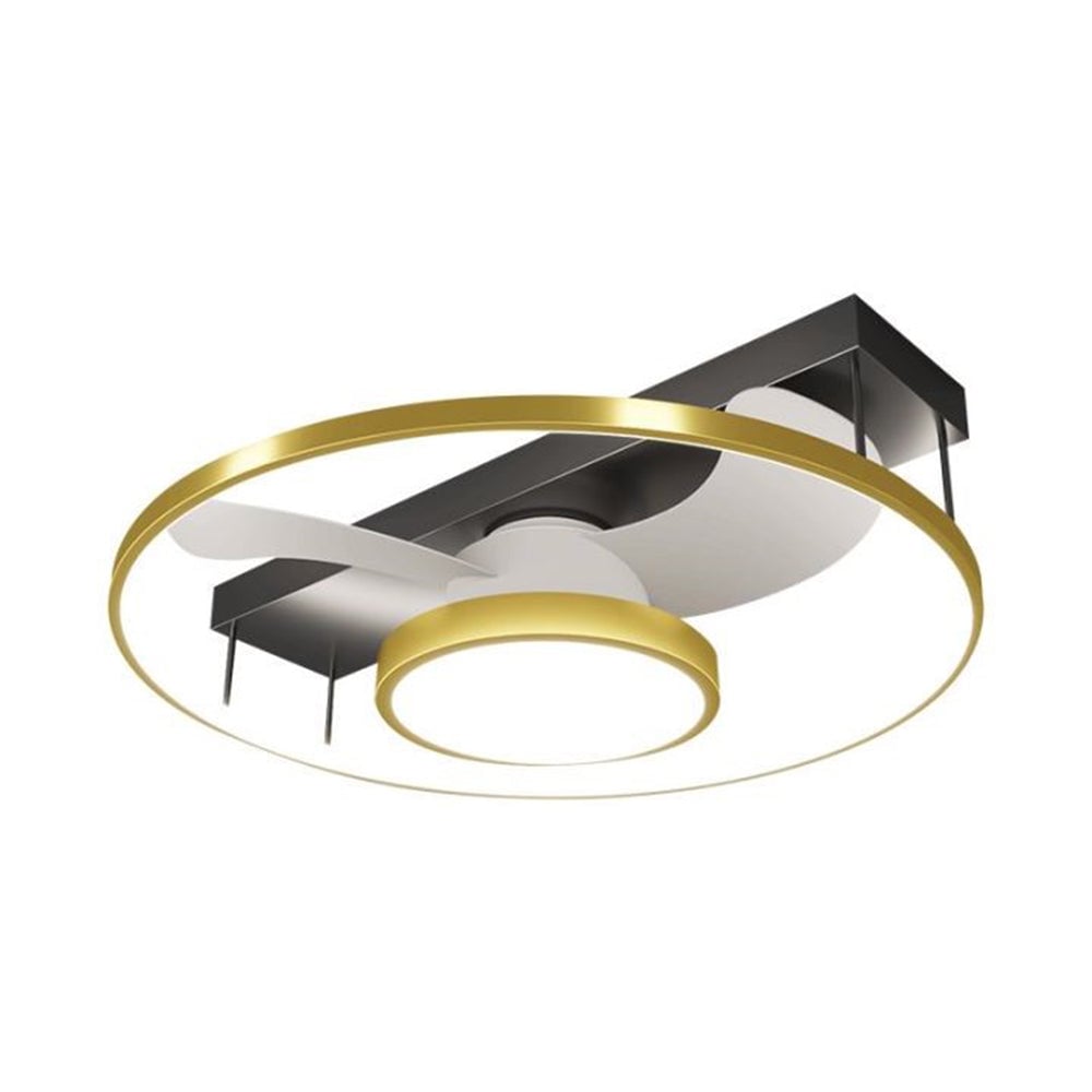 Kelley Deckenventilator mit Beleuchtung Gold, 3 Stile, ∅45/62/110CM - Lumpaz