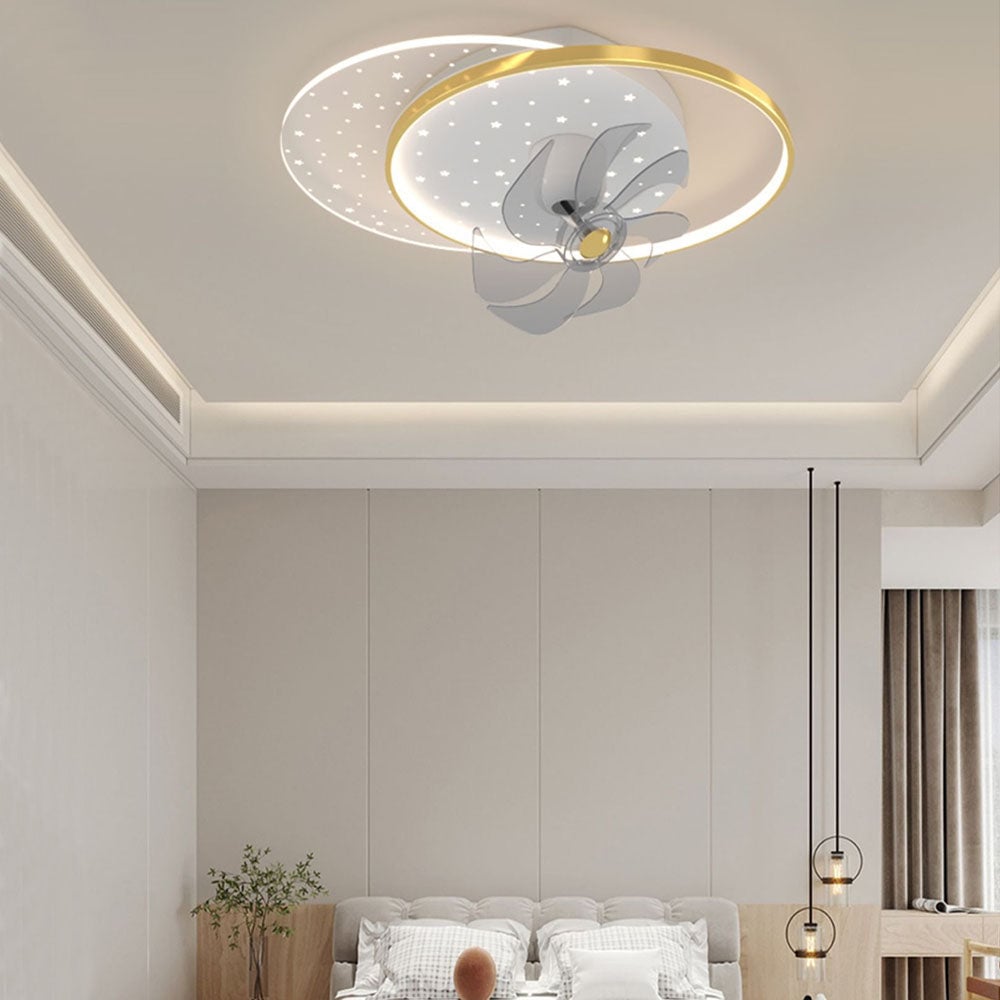 Kelley Deckenventilator mit Beleuchtung, 4 Stile, ∅50/90CM - Lumpaz