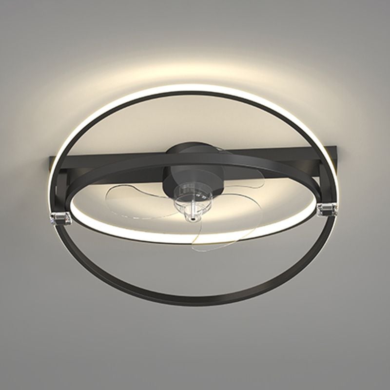 Arisha Deckenventilator mit Beleuchtung, 2 Farben, 4 Stile, ∅51/56/61cm - Lumpaz