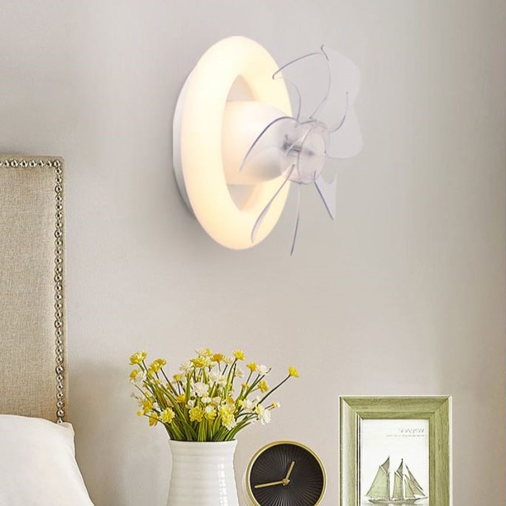 Minori Deckenventilatoren mit Beleuchtung Weiß, 2 Stile, ∅30CM - Lumpaz