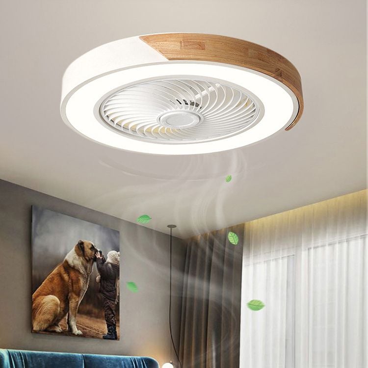 Ozawa Deckenventilator mit Beleuchtung, 5 Farben, ∅52CM - Lumpaz