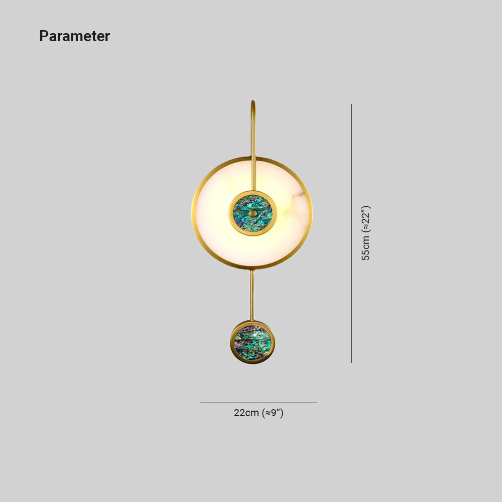 Alessio Modern Wandleuchte Acryl & Metall für Schlafzimmer - Lumpaz