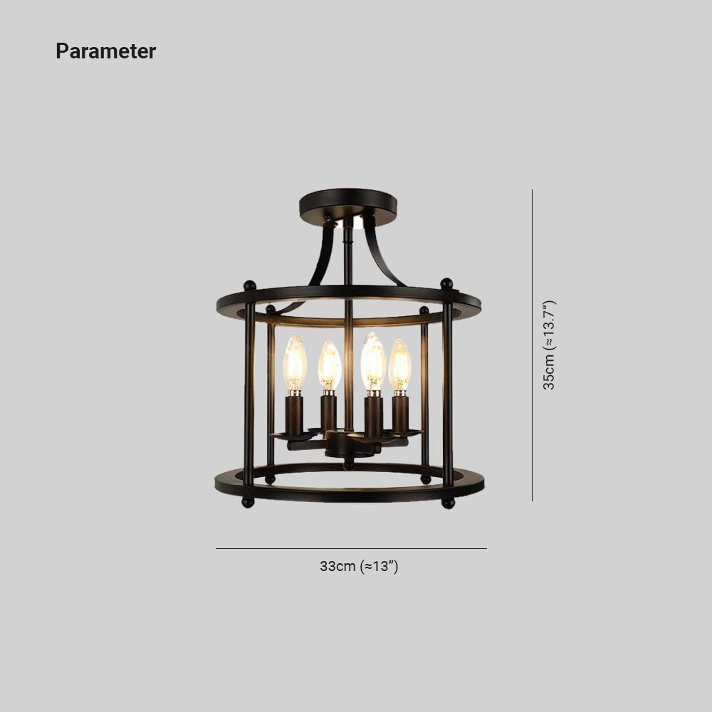 Alessio  Deckenleuchte Halbfertig, 4-flammig - Lumpaz