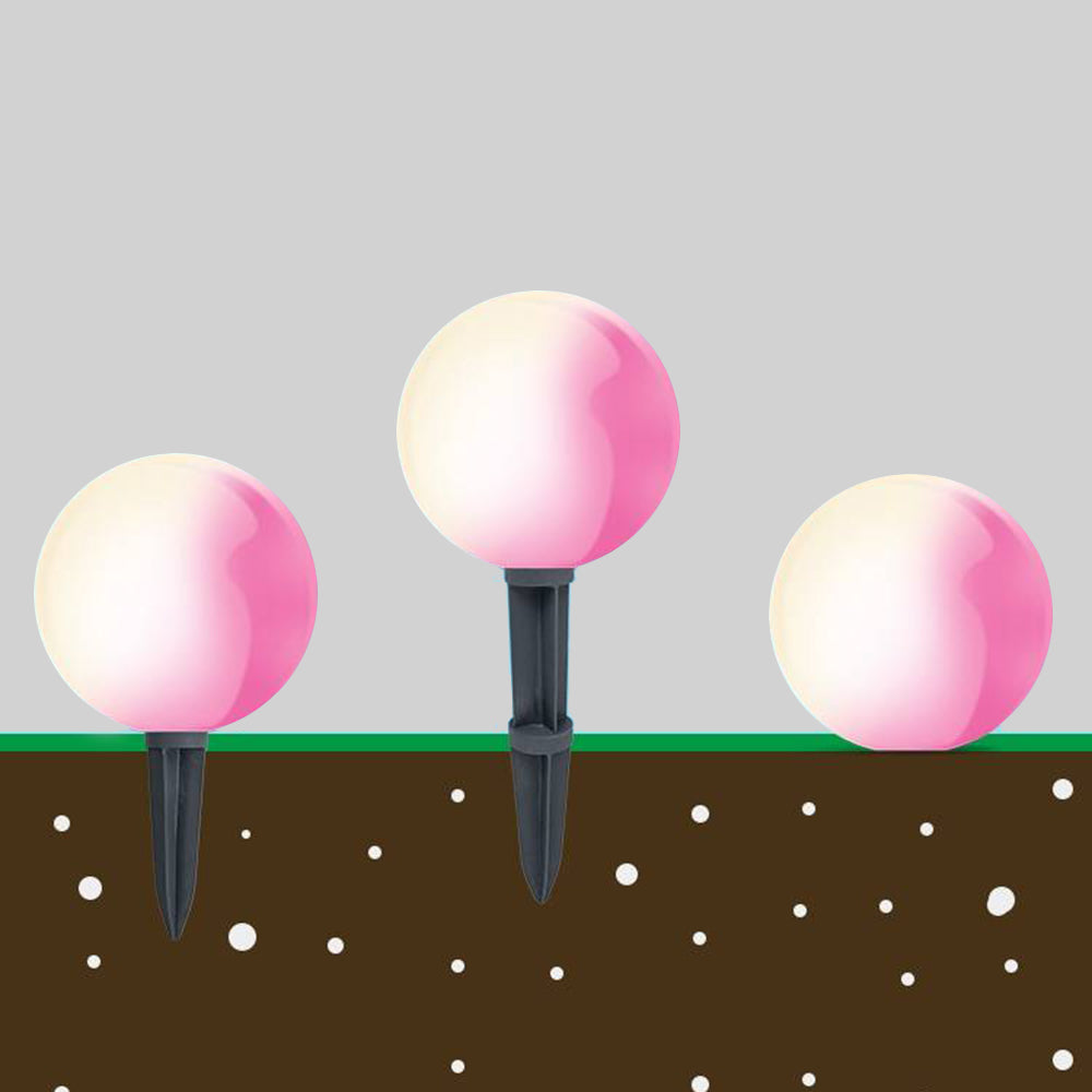 Elif Außen-Bodeneinbaustrahler RGB, Harz,  ∅30/40CM - Lumpaz