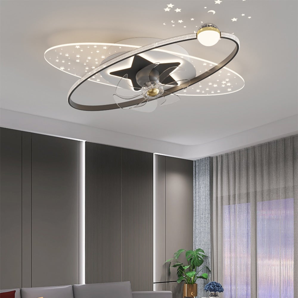 Madina Deckenventilator mit Beleuchtung, 4 Stile, ∅55/110CM - Lumpaz