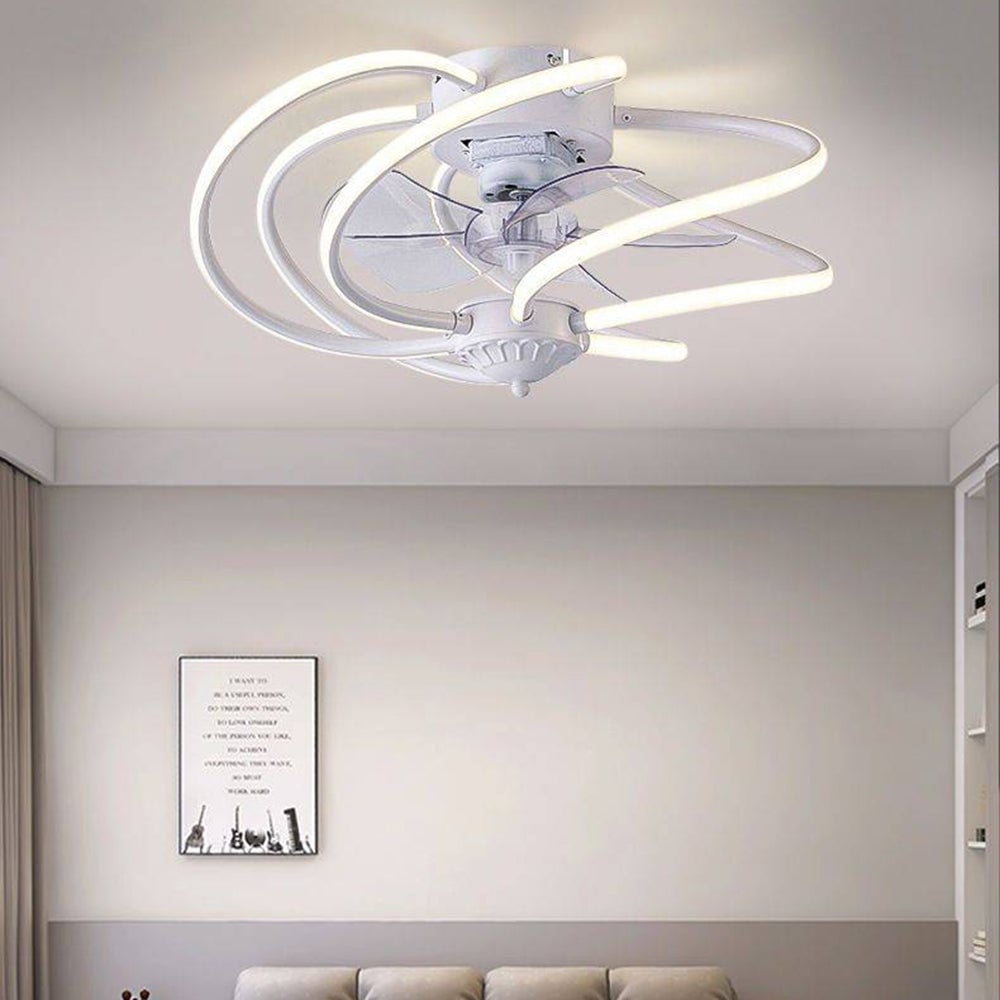 Lacey Deckenventilator mit Beleuchtung, 3 Farben, ∅50CM - Lumpaz