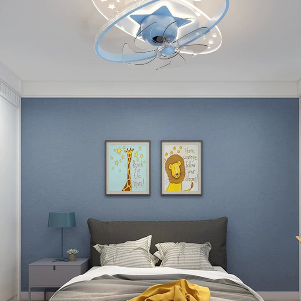 Minori Deckenventilator mit Beleuchtung, 4 Farben, ∅55CM - Lumpaz