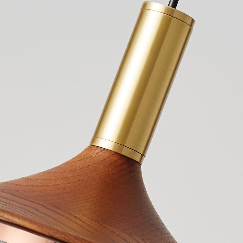 Carins Pendelleuchte,  Metall & Holz, 1/2/3-flammig, ∅25CM/35CM - Lumpaz