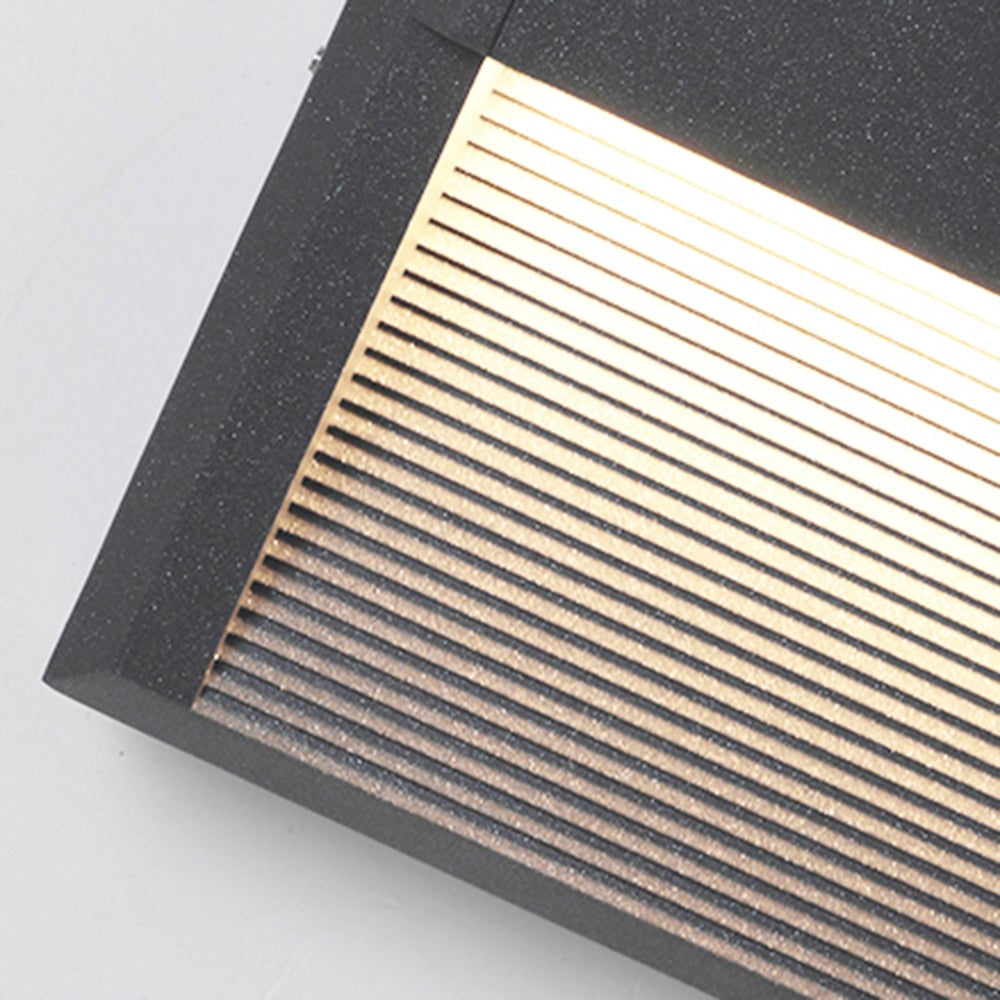 Orr Quadrat & Kreis Außen-Treppenleuchte, ∅ 20/23CM - Lumpaz