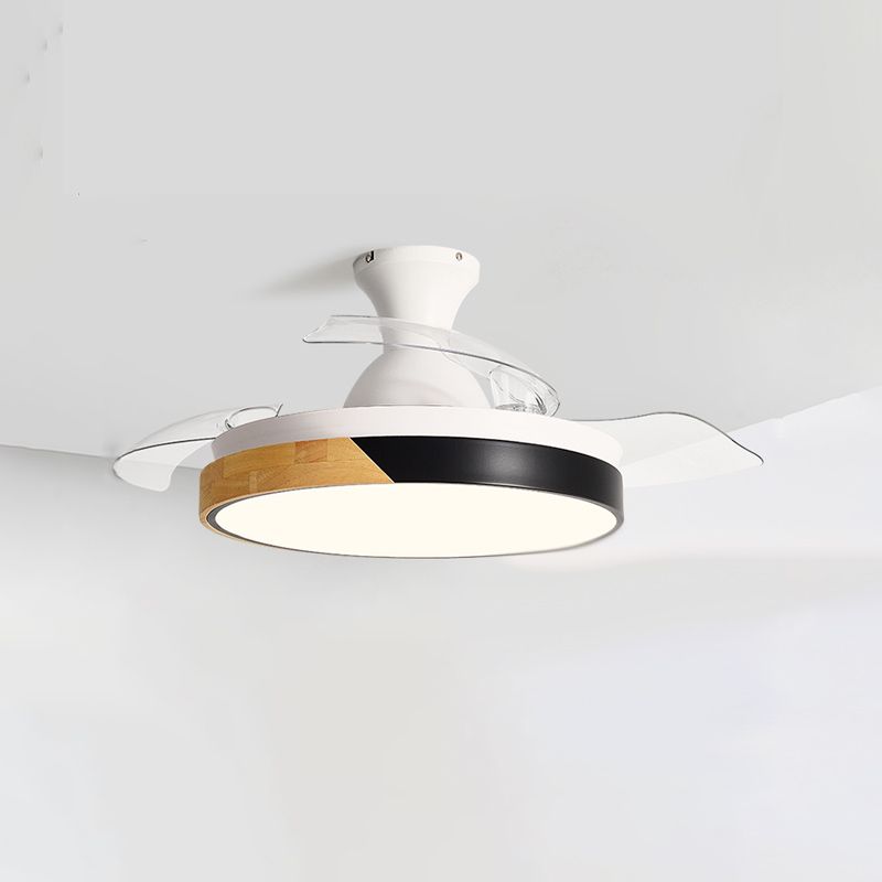 Morandi Deckenventilator mit Beleuchtung Klare Blätter, 5 Farben, ∅90/100CM - Lumpaz