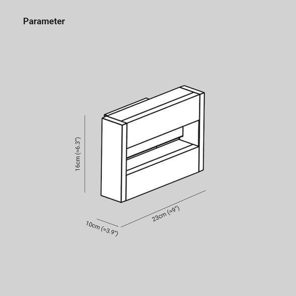 Orr Schwenkbar Außenwandleuchte Schwarz, 2-flammig, 23CM Lang - Lumpaz