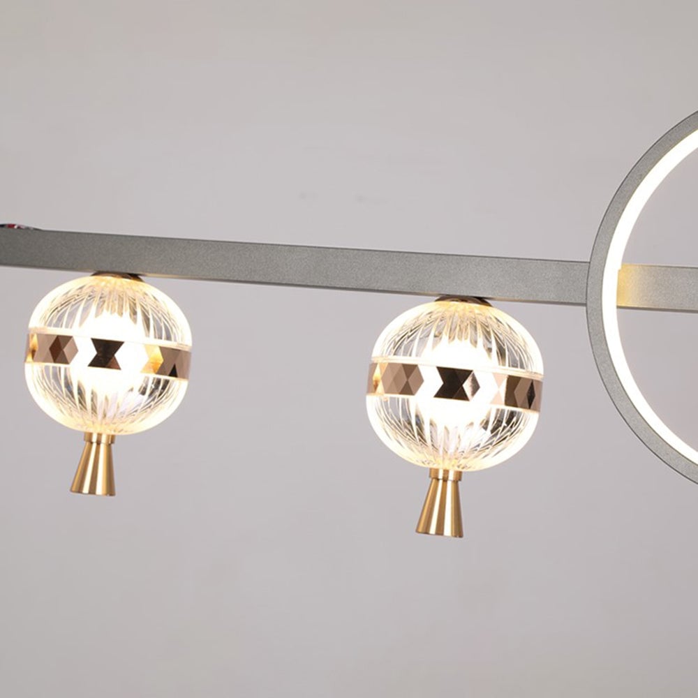 Madina Deckenventilator mit Beleuchtung Aluminium & Metall, ∅110CM - Lumpaz