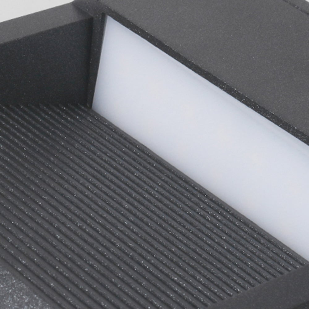 Orr Quadrat & Kreis Außen-Treppenleuchte, ∅ 20/23CM - Lumpaz