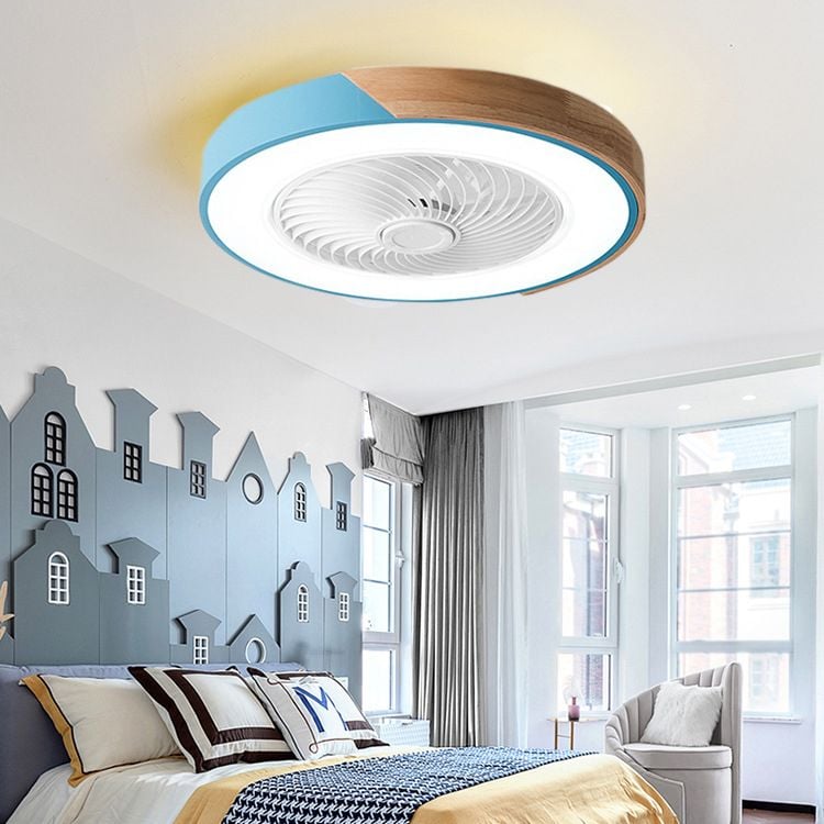Ozawa Deckenventilator mit Beleuchtung, 5 Farben, ∅52CM - Lumpaz