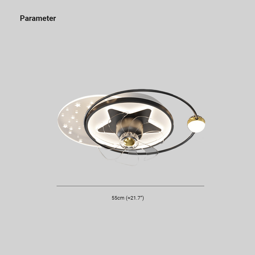 Madina Deckenventilator mit Beleuchtung, 4 Stile, ∅55/110CM - Lumpaz