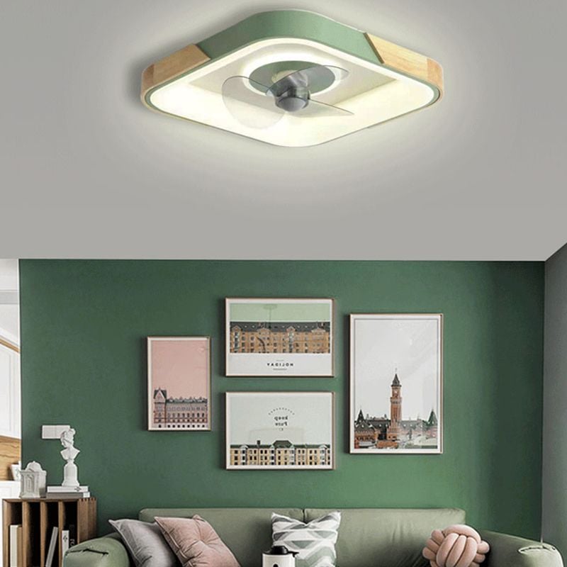 Ozawa Deckenventilator mit Beleuchtung, 3 Farben, ∅50CM - Lumpaz