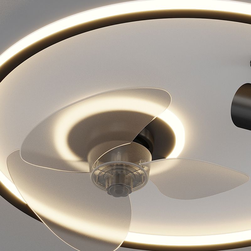 Quinn Deckenventilator mit Beleuchtung 3-Ring, 3 Stile, ∅50/52/53CM - Lumpaz