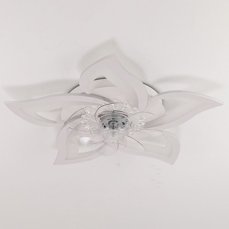 Hana Deckenventilator mit Beleuchtung Blume, 2 Farben, ∅65CM - Lumpaz