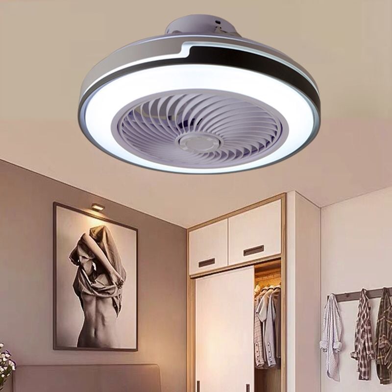 Quinn Deckenventilator mit Beleuchtung, 2 Farben, ∅50CM - Lumpaz