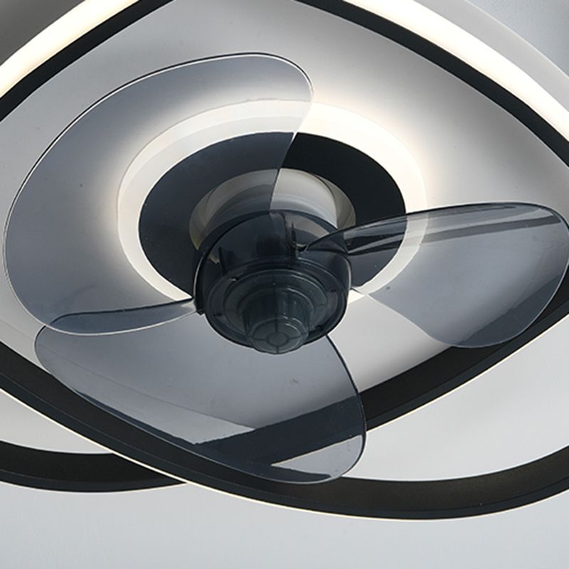 Arisha Deckenventilator mit Beleuchtung Doppel-Ring, 5 Farben, ∅50CM - Lumpaz