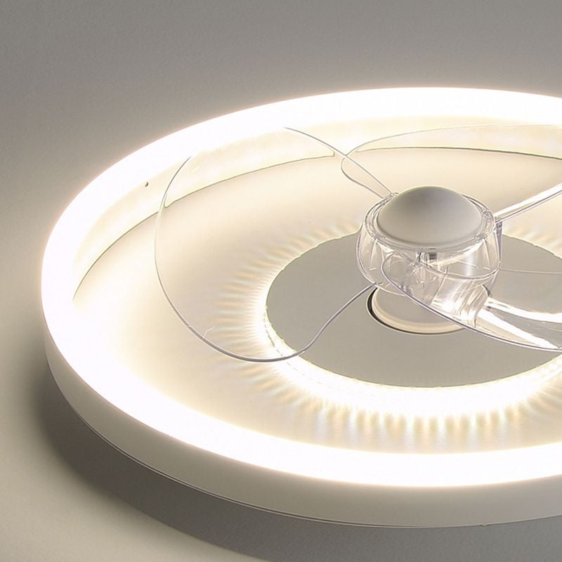 Quinn Deckenventilator mit Beleuchtung Weiß Doppel-Licht, ∅40/50CM - Lumpaz