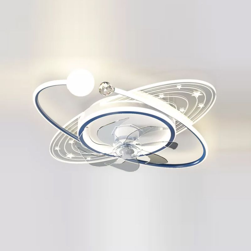Fateh Deckenventilator mit Beleuchtung Astronaut, 3 Stile/Farben, ∅50/58CM - Lumpaz