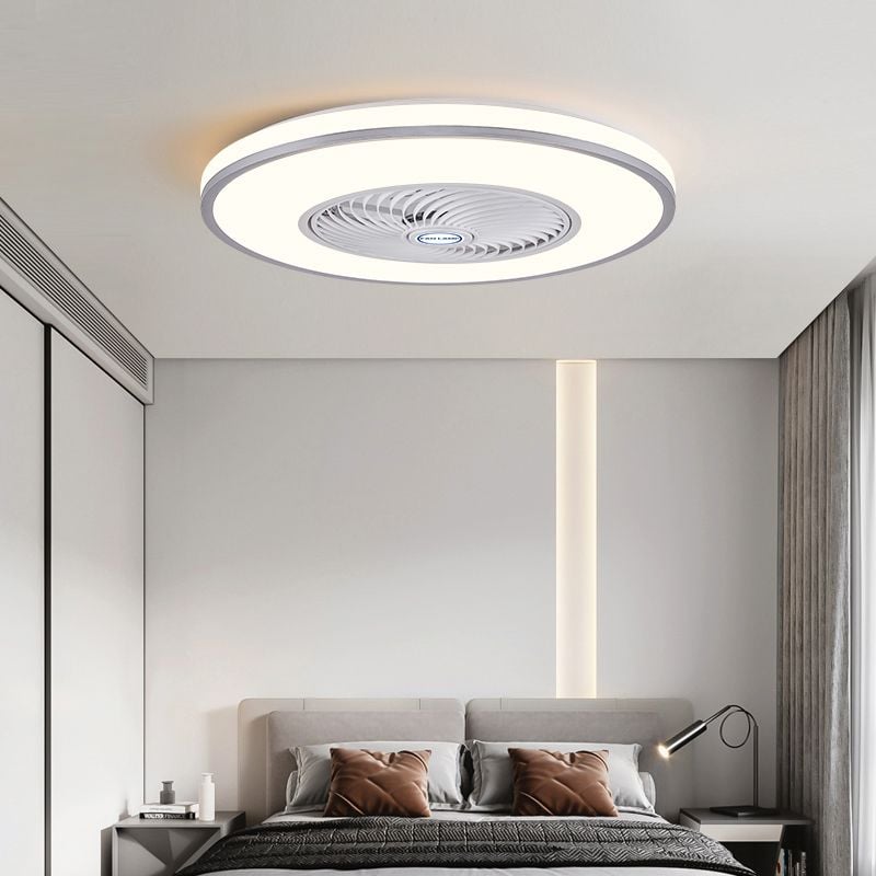 Quinn Deckenventilator mit Beleuchtung 3-Blatt, 8 Farben, ∅50CM - Lumpaz