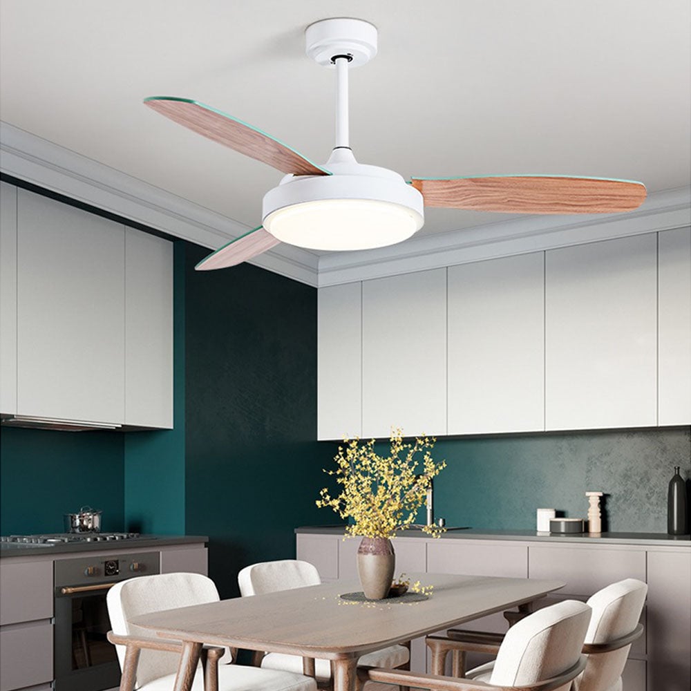 Haydn Deckenventilator mit Beleuchtung 3-Blatt,3 Farben, ∅92/106/132/152CM - Lumpaz