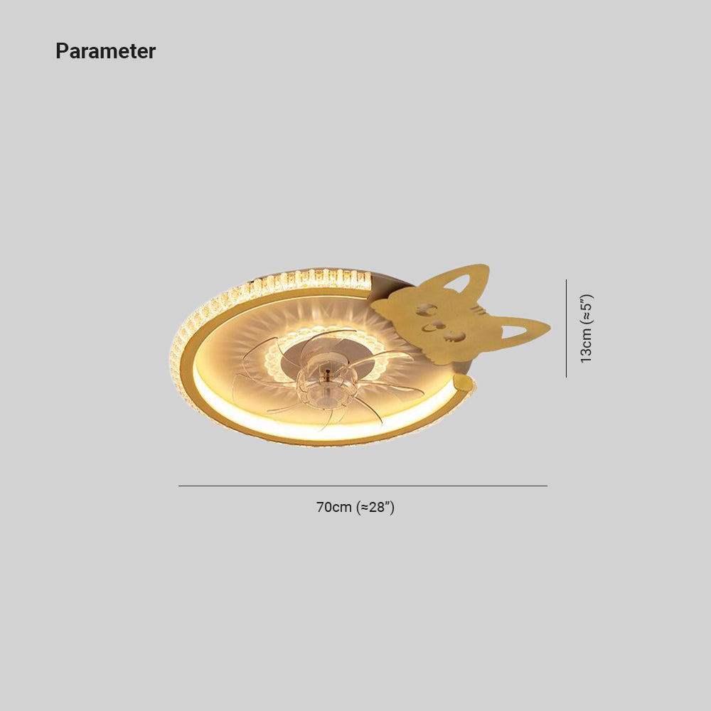 Kirsten Deckenventilator mit Beleuchtung, 12 Stile, ∅50CM/58CM/56CM/70CM - Lumpaz
