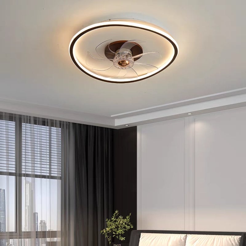 Ozawa Deckenventilator mit Beleuchtung Doppel-Licht, 2 Farben/Stile, ∅50CM - Lumpaz
