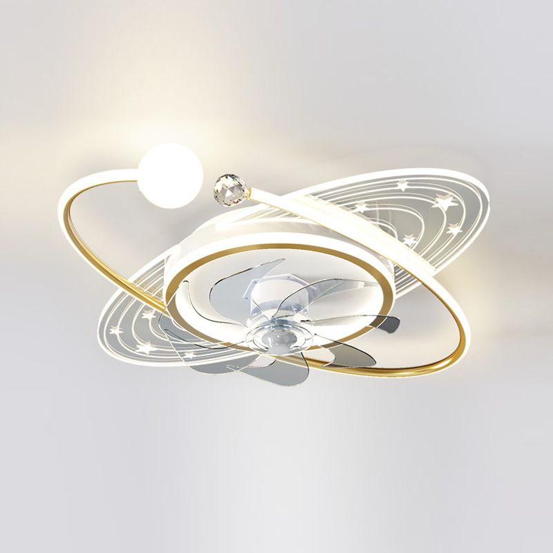 Fateh Deckenventilator mit Beleuchtung Astronaut, 3 Stile/Farben, ∅50/58CM - Lumpaz