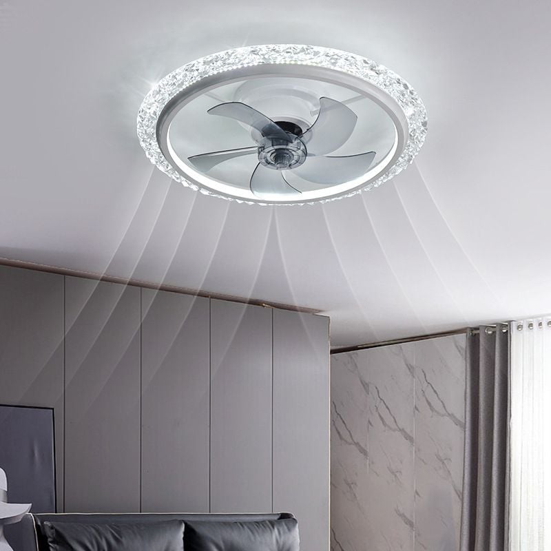 Kirsten Deckenventilator mit Beleuchtung, 2 Farben, 2-flammig, ∅51CM/61CM - Lumpaz