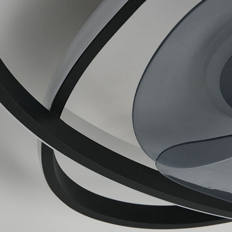 Arisha Deckenventilator mit Beleuchtung Doppel-Ring, 5 Farben, ∅50CM - Lumpaz