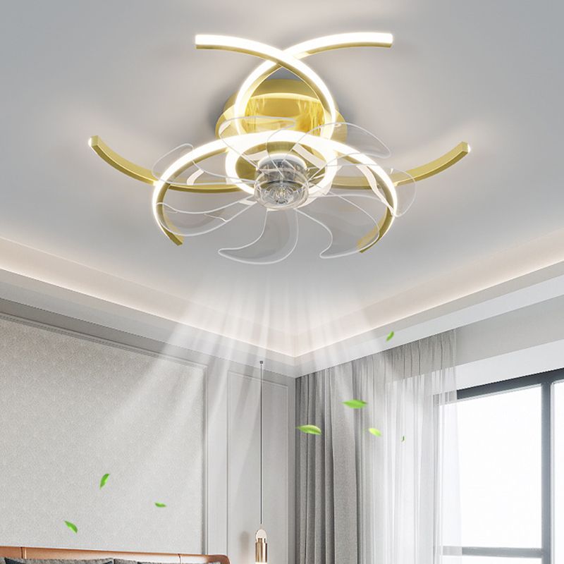 Lacey Deckenventilator mit Beleuchtung, 4 Stile, ∅52CM - Lumpaz