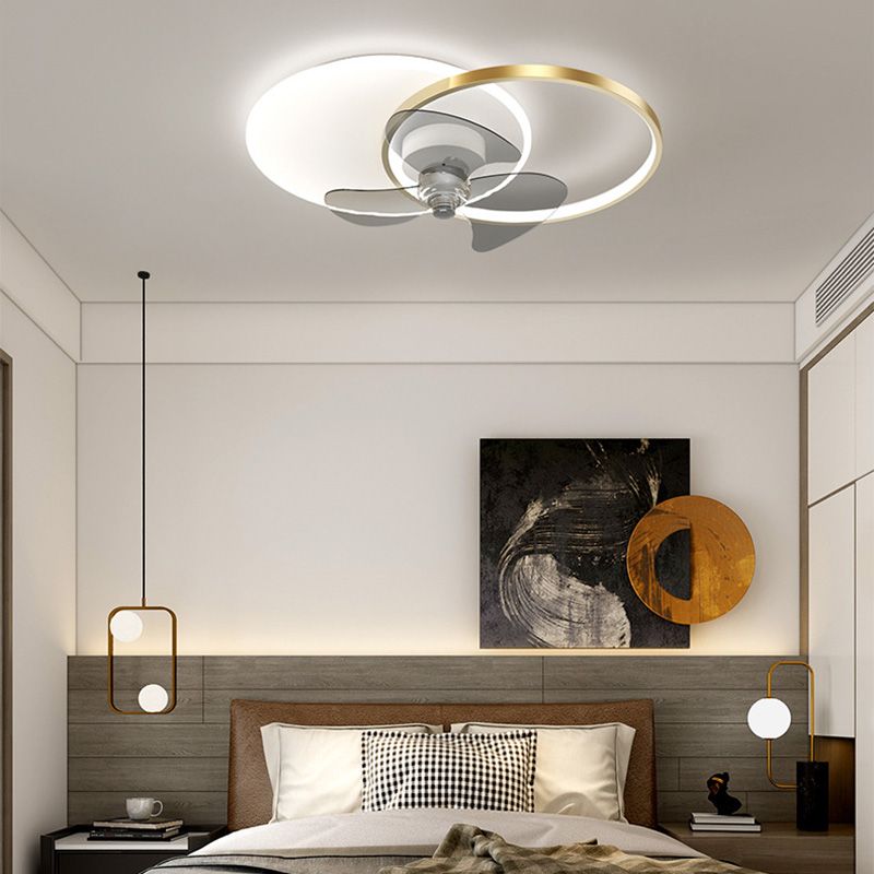 Arisha Deckenventilator mit Beleuchtung 2-Ring, 2 Farben, ∅60CM - Lumpaz
