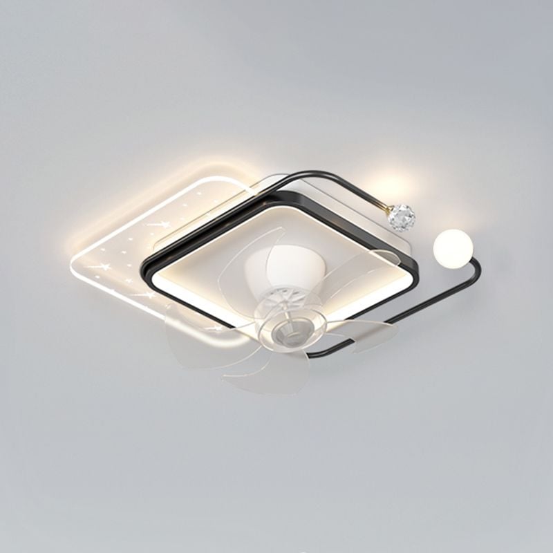 Madina Sternenklar Deckenventilator mit Beleuchtung, 4 Stile, ∅ 50CM/100CM - Lumpaz