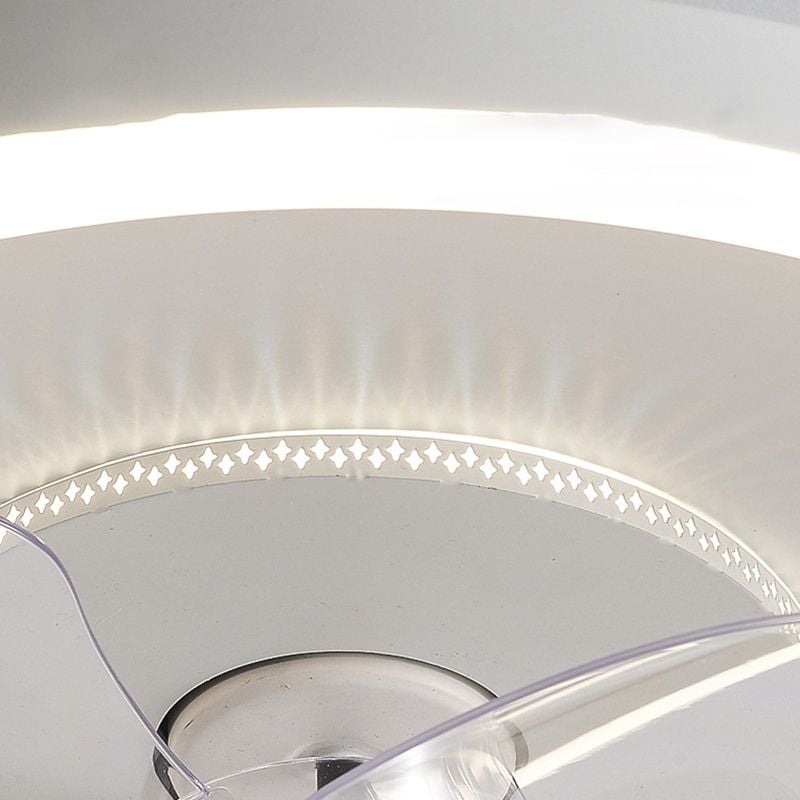 Quinn Deckenventilator mit Beleuchtung Weiß Doppel-Licht, ∅40/50CM - Lumpaz