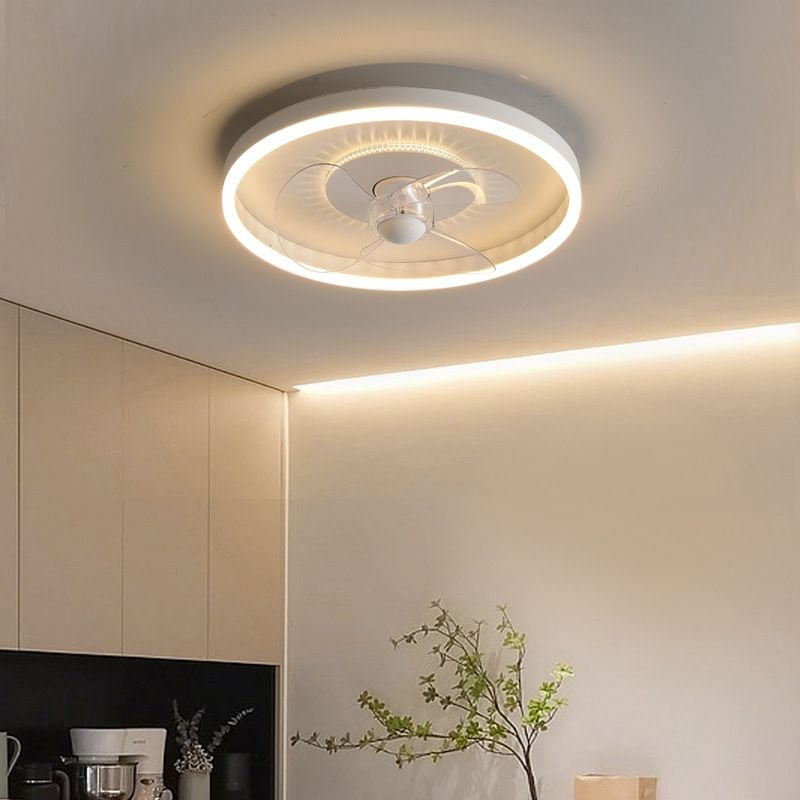 Quinn Deckenventilator mit Beleuchtung Weiß Doppel-Licht, ∅40/50CM - Lumpaz