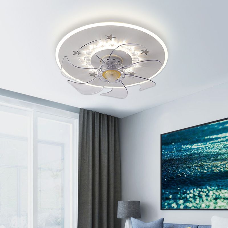 Edge Deckenventilator mit Beleuchtung, 6 Farben, ∅40CM - Lumpaz