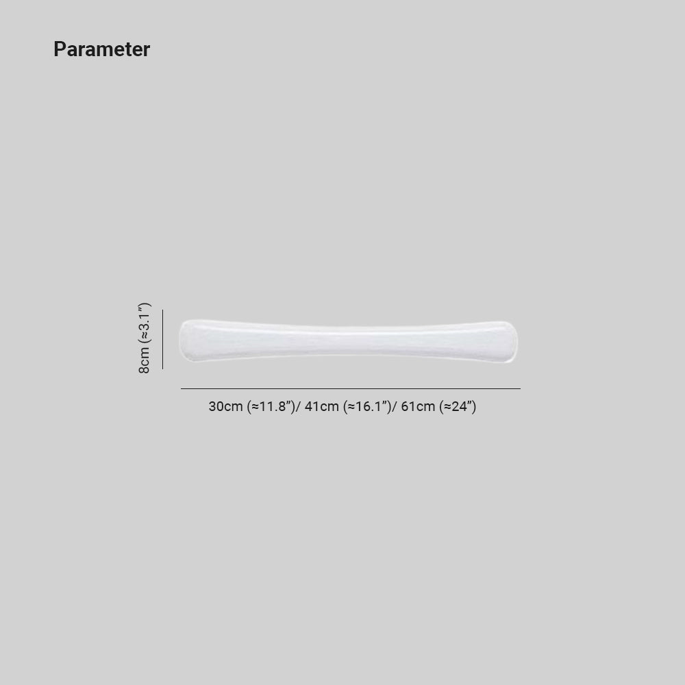 Edge Spiegelfront Wandleuchte Weiß, 30CM/40CM/60CM Lang - Lumpaz