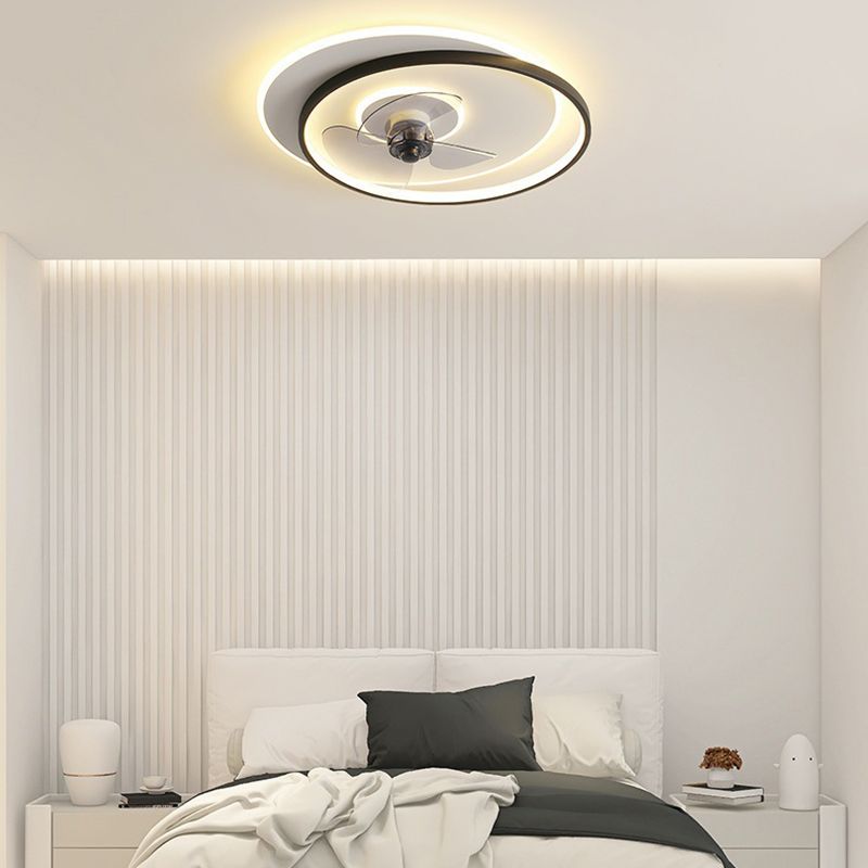 Arisha Deckenventilator mit Beleuchtung 2-Ring, 2 Farben, ∅46/56CM - Lumpaz