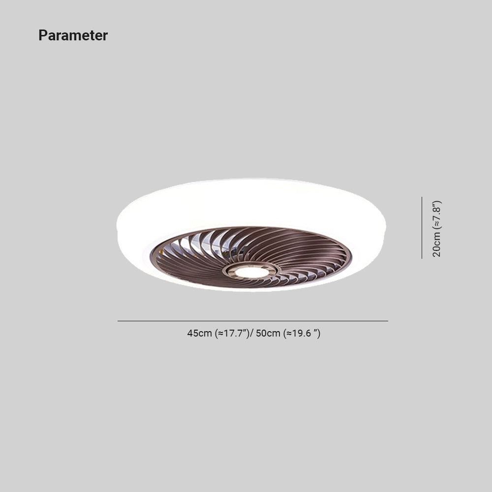 Morandi Deckenventilator mit Beleuchtung, 5 Farben, ∅45/50CM - Lumpaz