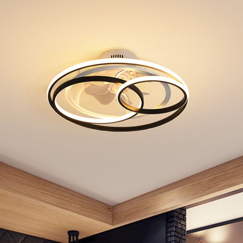 Arisha Deckenventilator mit Beleuchtung 4-Ring, ∅55/60CM - Lumpaz