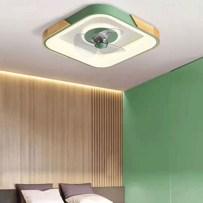 Ozawa Deckenventilator mit Beleuchtung, 3 Farben, ∅50CM - Lumpaz