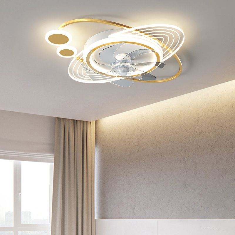 Fateh Deckenventilator mit Beleuchtung Astronaut, 3 Stile/Farben, ∅50/58CM - Lumpaz