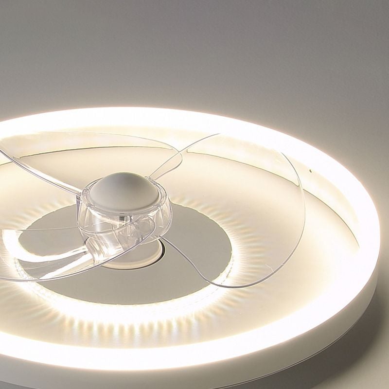 Quinn Deckenventilator mit Beleuchtung Weiß Doppel-Licht, ∅40/50CM - Lumpaz
