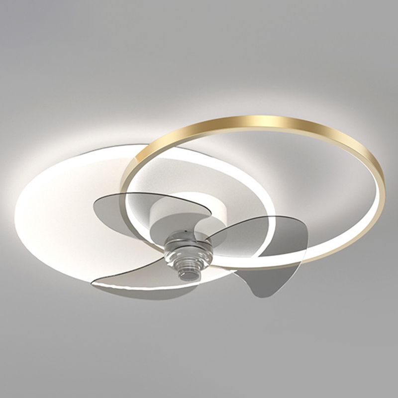 Arisha Deckenventilator mit Beleuchtung 2-Ring, 2 Farben, ∅60CM - Lumpaz